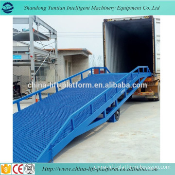 10T hydraulic mobile loading dock ramp for forklift price